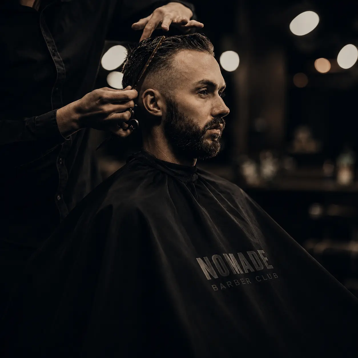Corte de cabello premium en NOMADE de Santa Cruz de la Sierra